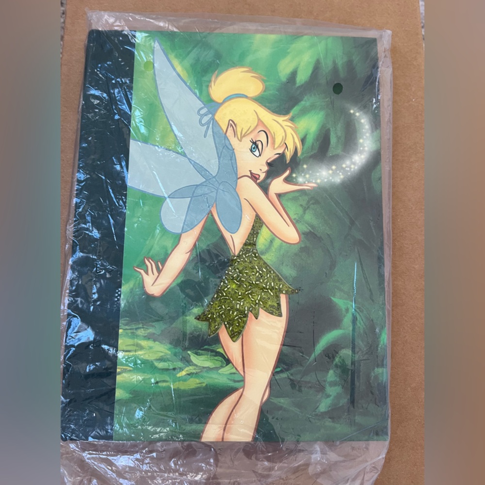Vintage Disney Parks Beaded Tinkerbell Journal